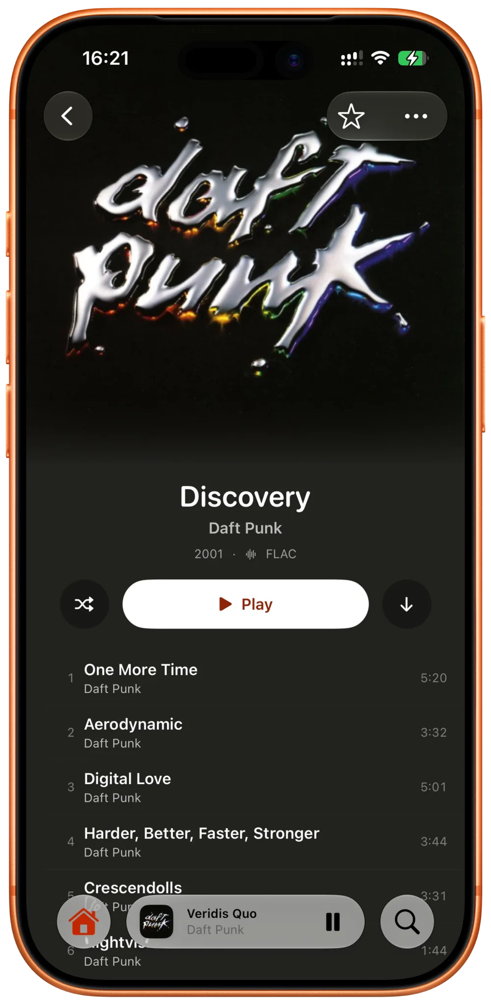 Minidisc album screen used as a temporary visual reference